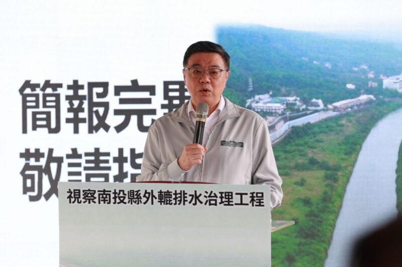 卓榮泰視察外轆排水 要求提早至118年完工