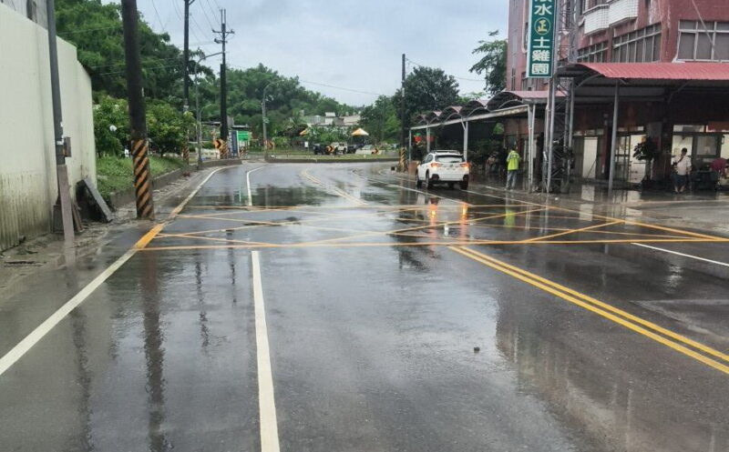 高雄市田寮區台28線19K+800(月球路段)積水已退，開放正常通行