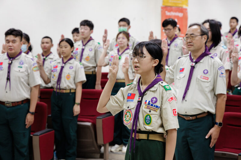 ▲重溫諾言。(圖/中華民國童軍總會提供)