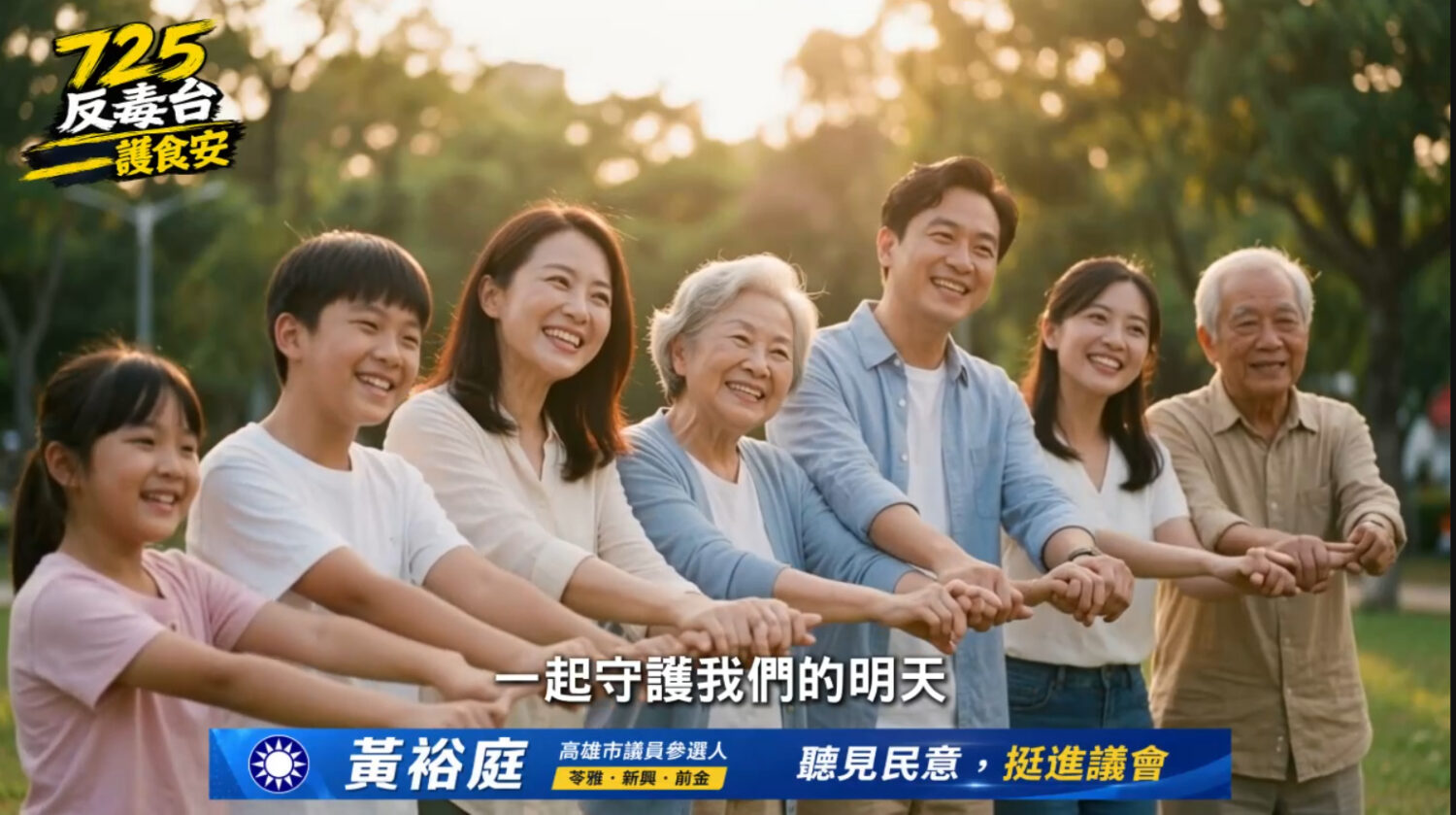 呼籲政府正視食安與生活安全 黃裕庭AI短影音號召7/25凱道護食安 籲政府正視食安與生活安全 呼籲政府正視食安與生活安全 黃裕庭AI短影音號召7/25凱道護食安 籲政府正視食安與生活安全
