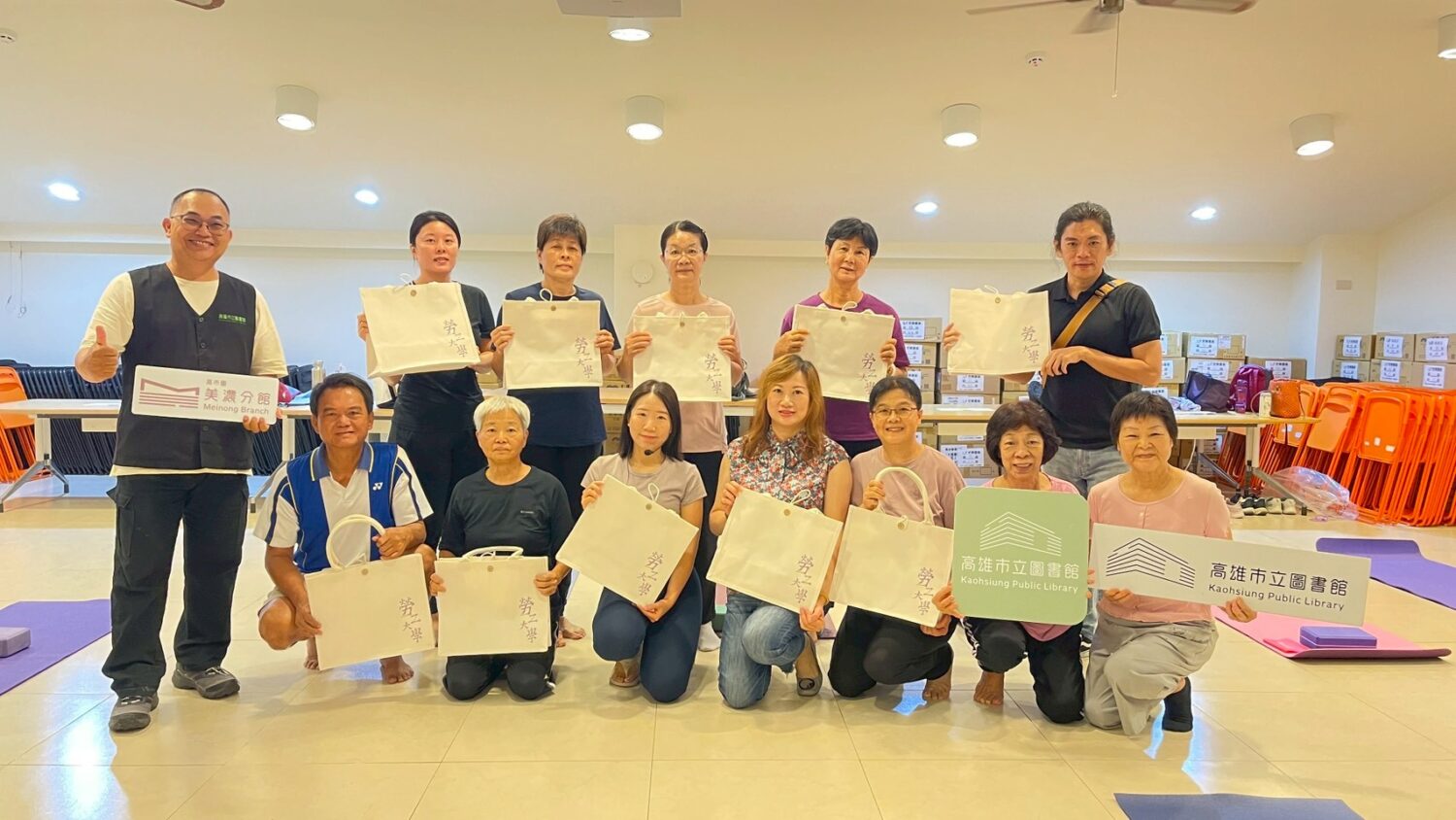 高市勞工大學「全方位伸展瑜珈」美濃班正式開課  擴展東高雄多元學習領域