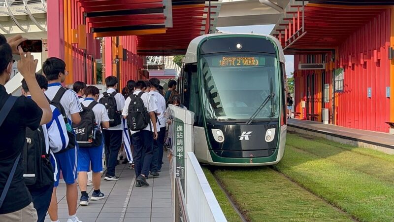高雄輕軌從觀光線蛻變城市生活主幹 上半年運量721萬人次 五大生活旅次占近九成