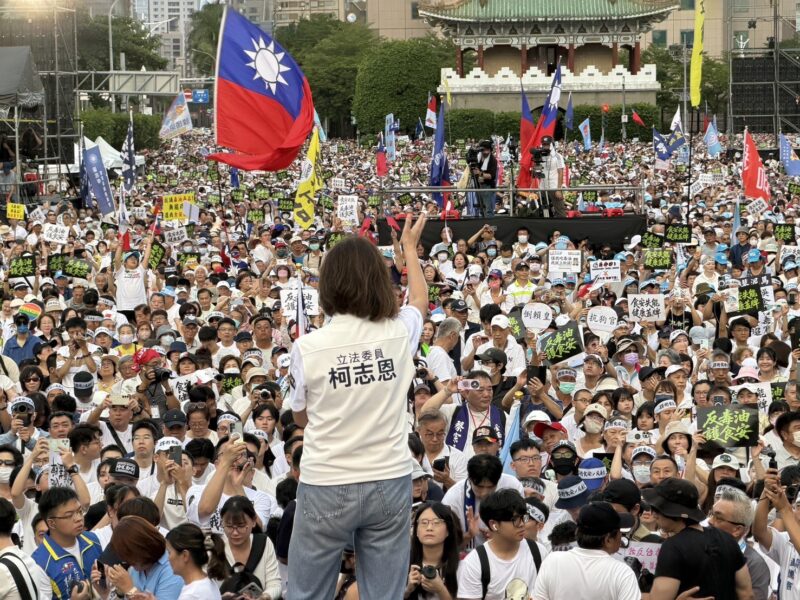 凱道10萬人上街頭　柯志恩：連人民餐桌都守不住，如何保護台灣？