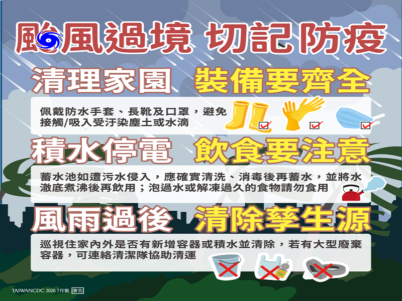 屏縣衛生局呼籲雨後主動清積水 防範登革熱