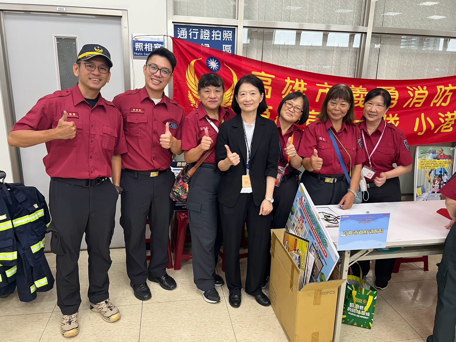 小小消防員現身高雄機場 小港分隊寓教於樂宣導防火防災 小小消防員現身高雄機場 小港分隊寓教於樂宣導防火防災