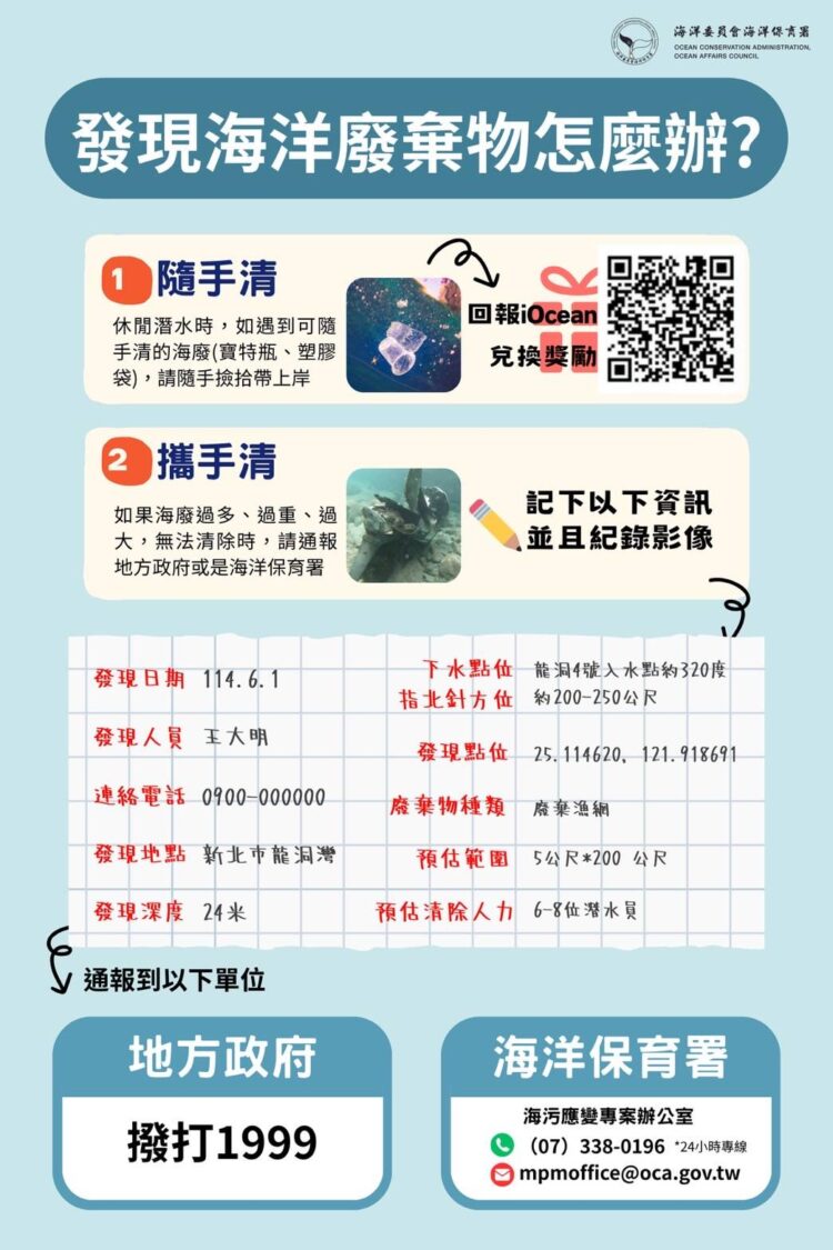 颱風來了 海保署提醒民眾：勿前往海邊活動 發現海洋廢棄物可透過MDCN通報