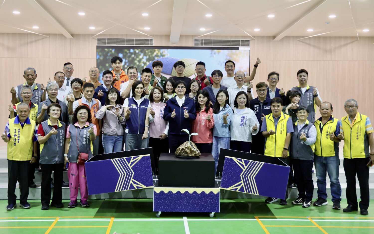 全國首座全鋼構校舍 融合淨零減碳永續理念環保學校 陳其邁出席藍田國小啟用典禮