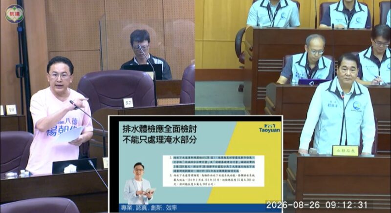 楊朝偉質詢促改善淹水熱點　桃市府允投入16億分四年施作