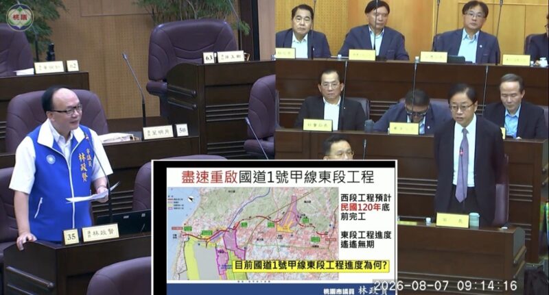 林政賢籲推動AI普惠轉型、活化舊城商圈　促加速國1甲東段規劃