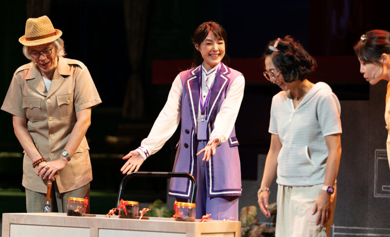 ▲舞台劇《都更男女》樊光耀、曾珮瑜、王意萱、爆花演技一流，觀眾看完覺得劇情幽默而且很有收穫。（圖/金星文創提供）