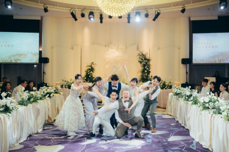 ▲高雄萬豪酒店婚宴起桌價每席10位23,980元+10%起，消費達25桌以上免費加贈迎賓甜點吧。（圖/高雄萬豪酒店提供）