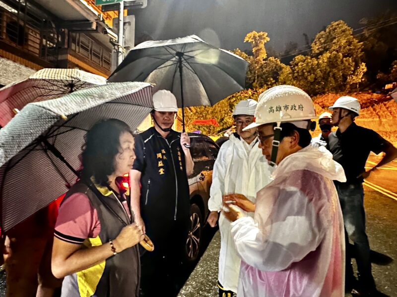 林欽榮副市長赴松富街視察災情 要求做好緊急應變措施及監測
