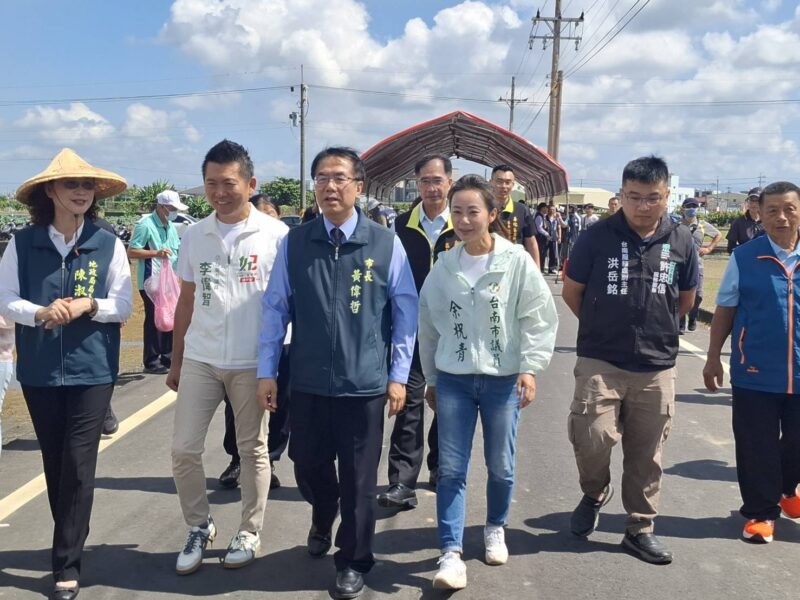 臺南農水路改善居全國前列！黃偉哲視察新化知義工程
