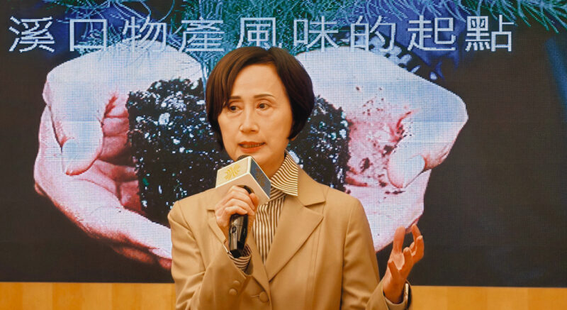 ▲漢來美食董事長林淑婷表示，漢來長期與崙禾合作，透過綠色採購支持在地小農，增加國產食材進入餐飲市場的機會。（圖/記者張忠義攝）