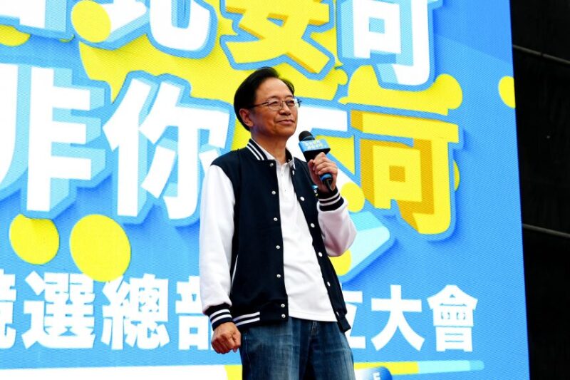 蔣萬安連任造勢大會　張善政再合體蔣萬安展現藍營大團結氣勢　
